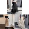 Gonna Lunga in Rete di Misto Cotone con Pieghe per l'Estate Casual da Donna