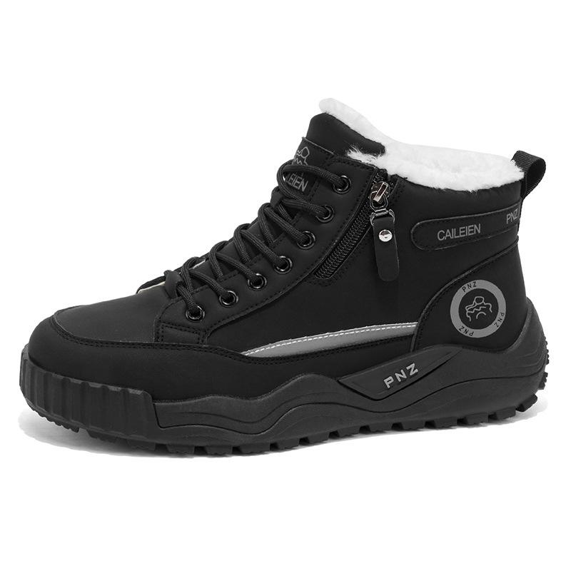 Winter velvet high-top Martin boots British retro thick-soled thickened warm cotton shoes short boots