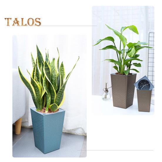 Self-Watering Plant Pot with Drainage Holes Automatic Watering Flowerpot Water Storage Planter for Indoor Outdoor Plants