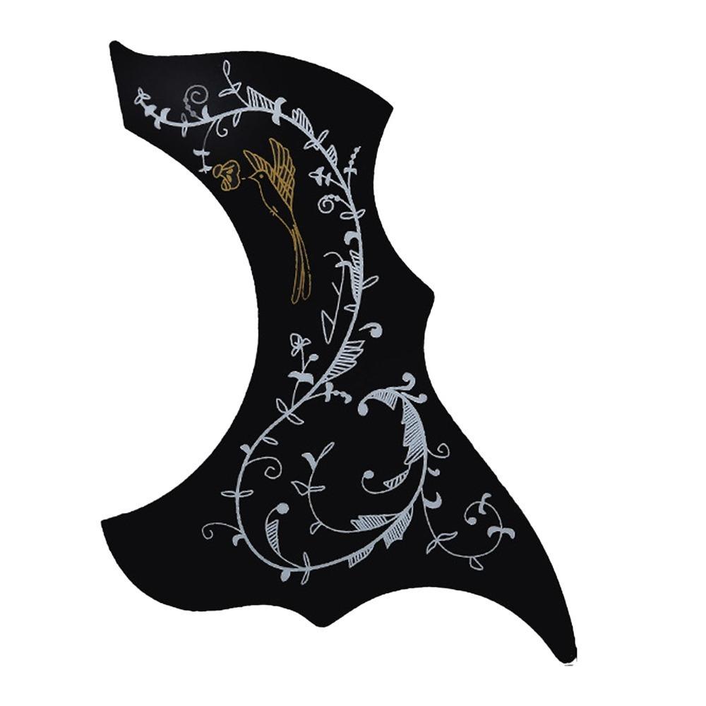 41 Inches Acoustic Guitar Pickguard Black Color Scratch Plate For Acoustic Guitar