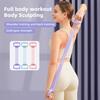 Adjustable 6-Tube Fitness Resistance Band with Cat Ear Handle Men Women Arm Shoulder Back Stretch Exercise Strap Strength Training Elastic Tension