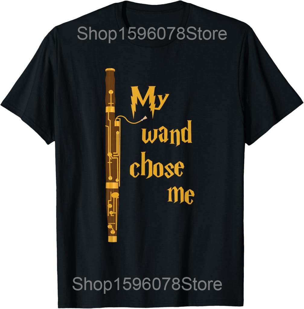 Funny Join The Dark Side Bassoon Player T Shirts Men Pure Cotton Humor Streetwear Tee Shirt Short Sleeve Unisex Loose Clothing