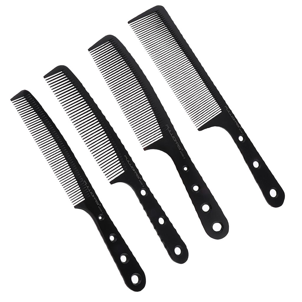 Size Hair Comb Unbreakable Plastic Hairdressing Styling Black, a2060-1