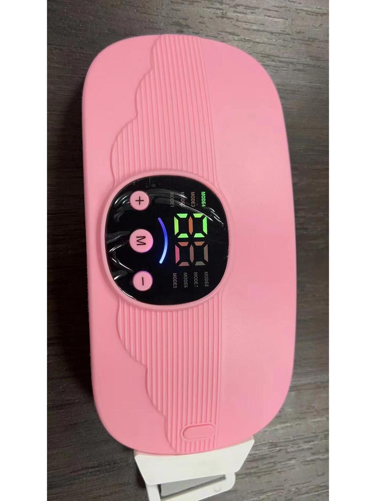 Lazy Fitness EMS Massage & Uterus Warming Belt: Abdominal Massager for Fat Removal & Shaping with Hot Compress