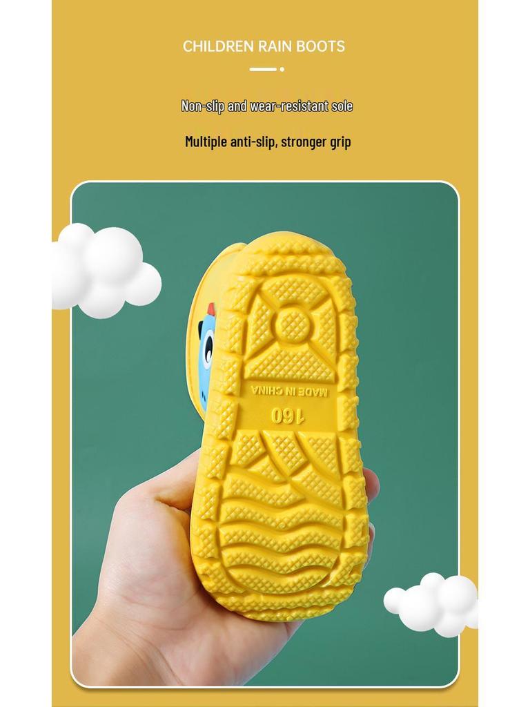 Cartoon-Pony Kinder-Gummistiefel – Rutschfeste, Leichte, Wasserdichte Schuhe mit Fleece-Futter für Jungen, Mädchen und Kleinkinder.