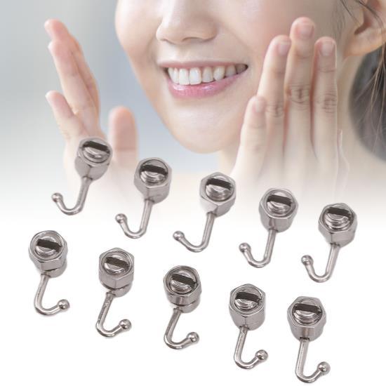 10 Bottoni Linguali Ortodontici In Acciaio Inox - Easyinsmile Per Trattamento Dentale