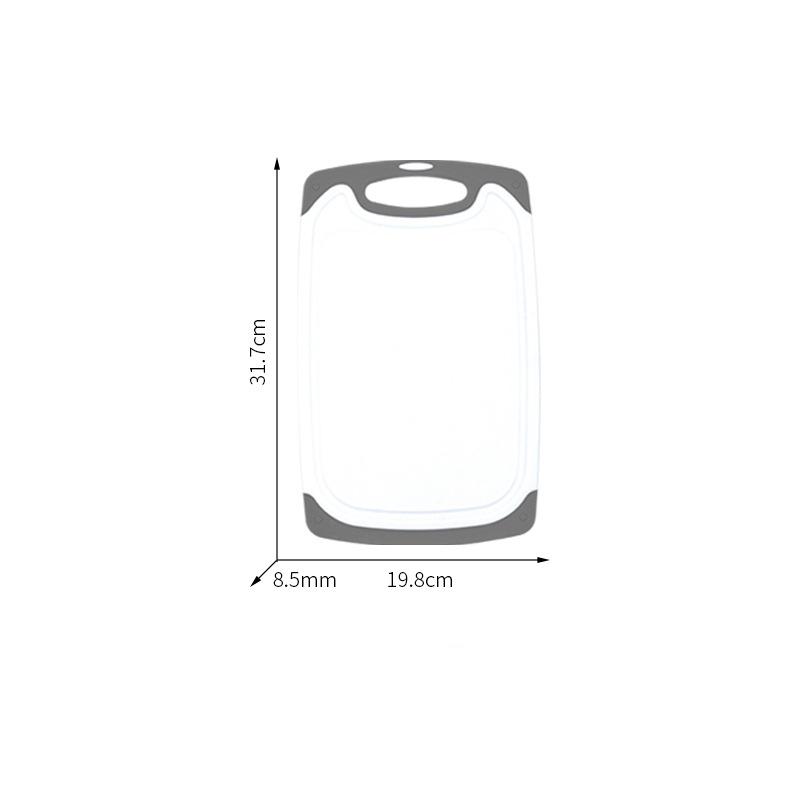 Schneidebrett-Set Gemüse Fleisch Schneidebrett Rutschfest Schwerlast Rechteckiges Hackbrett Heimküchenzubehör Klebriges Brett