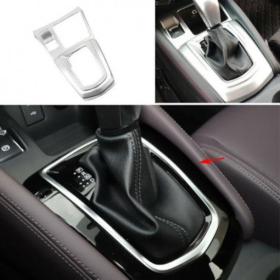 For Nissan Rogue Sport 2020-2022 Silver Inner Gear Shift Panel Frame Cover Trim