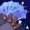 Glow-in-the-Dark Nail Stickers for Kids - Cute Odorless Cartoon Designs