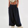 2023 Bestselling Women's Casual Solid Tie-Up Wide Leg Pants with Pockets