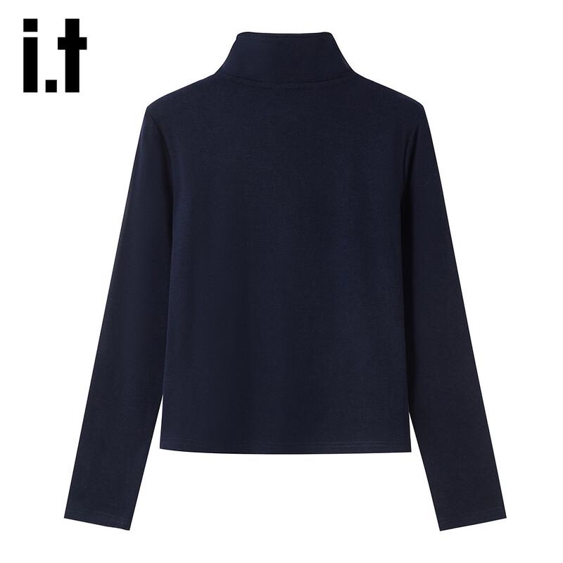 Izzue Women's Half-Zip Polo Long-Sleeve T-Shirt