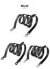 Adjustable Genuine Leather Crossbody Bag Strap - Thin Plain Weave for Women