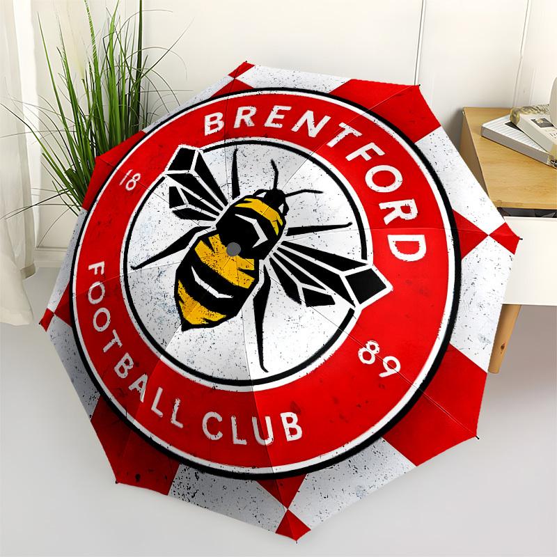 

Brentford Football Club, Bee Automatic Opening and Closing, 8 rib Structure Portable Umbrella, Suitable for Men and Women in All Seasons Pe