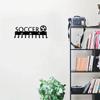 1 Stück Fußball mit Ball Medaillenaufhänger Rack Wandmontierter Haken - Heimdekor Aufbewahrungsregal für Wand