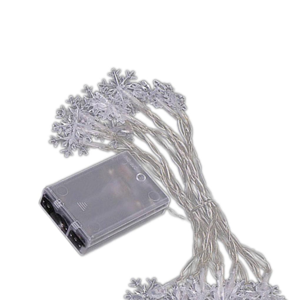 Fairy Lights String Snowflake Lamp Home Warm Lamp Decor Christmas Party