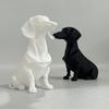 Dachshund Dog Statue 3D Printed Cute Dog Sculpture for Home Office Desk Shelf Decor Collectible Gift for Dog Lovers