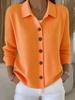 Women S Loose Knit Cardigan V Neck Long Sleeve Solid Color Outerwear