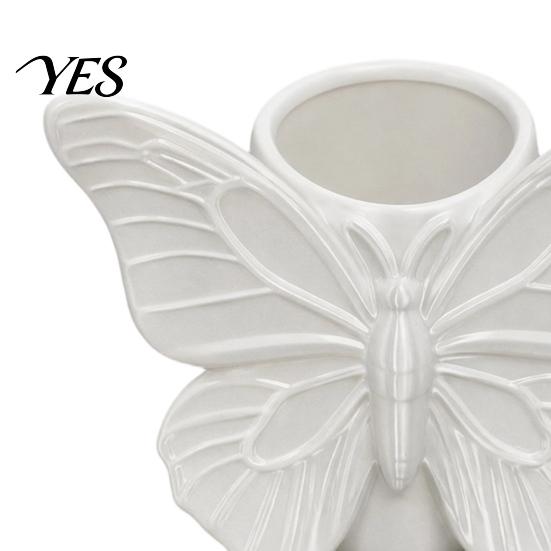 Desktop Storage Organizer 3D Printed Butterfly Pen Holder, Embossed Desk for Pencils Hollow Barrel Container Makeup Brushes, Large Capacity
