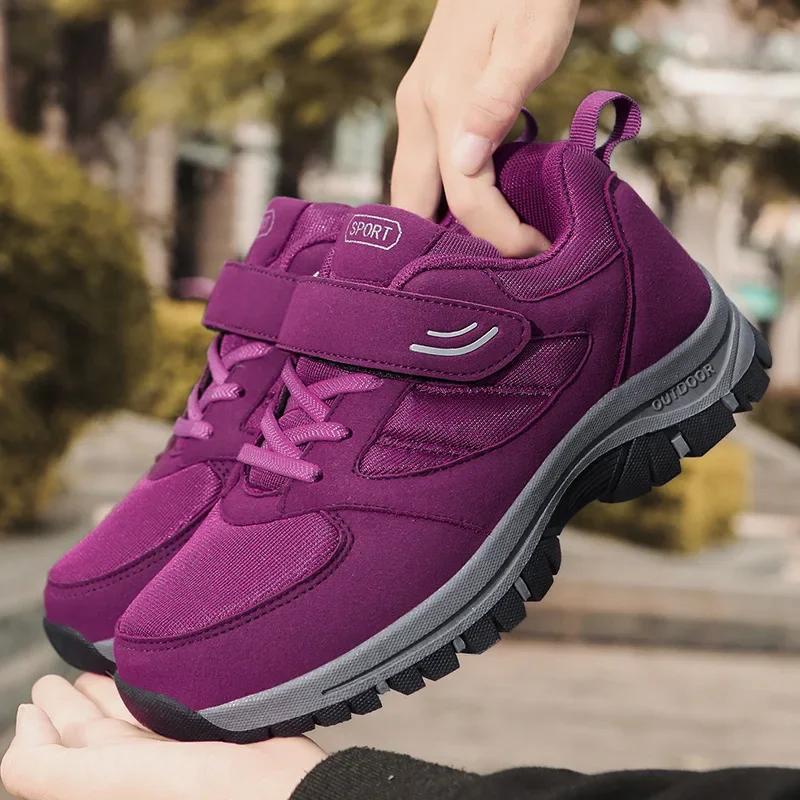 Scarpe da corsa alla moda da uomo con chiusura a strappo, comode scarpe da ginnastica traspiranti, resistenti all'usura, ammortizzate e ammortizzate