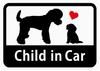 Child In Car "Toy Poodle Parent and Child" Car Sticker