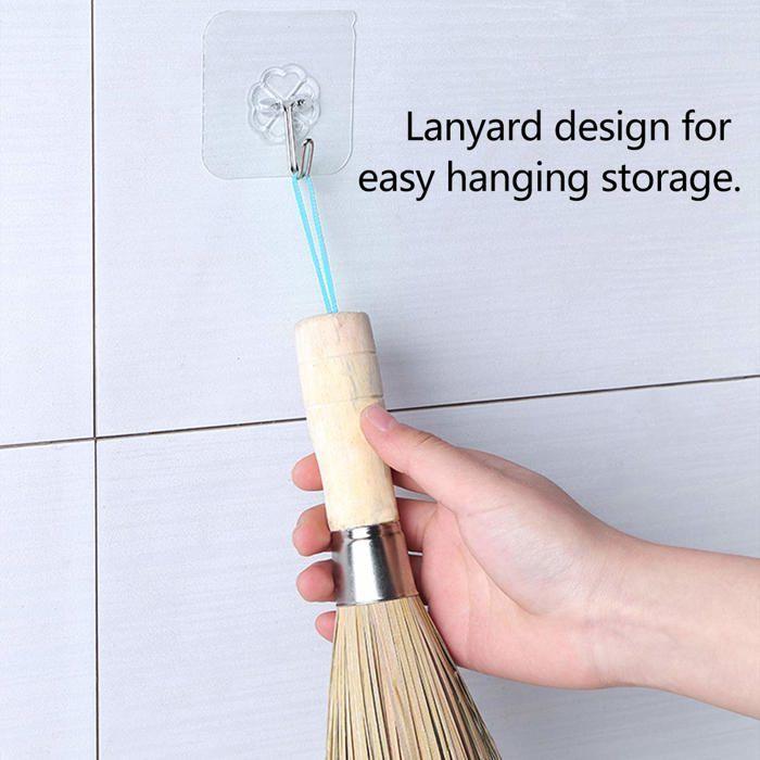 Accessoire de cuisine - roadloo - set de brosses en bambou - résistantes à l'huile - écologiques - 4 pièces