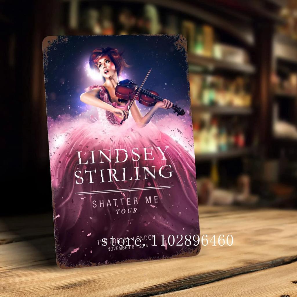 lindsey stirling Metal Plaques & Signs wall decor Vintage Tin Signs Captain Metal Poster Decor for Bar Pub Club Wall Decoration