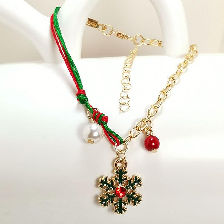 Festive Christmas Bracelets with Santa, Tree, Snowflake, Reindeer, and Snowman Charms