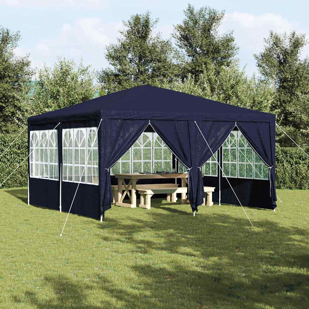 Party Tent Blue 400 X 400 X 266 Cm Polyethylene