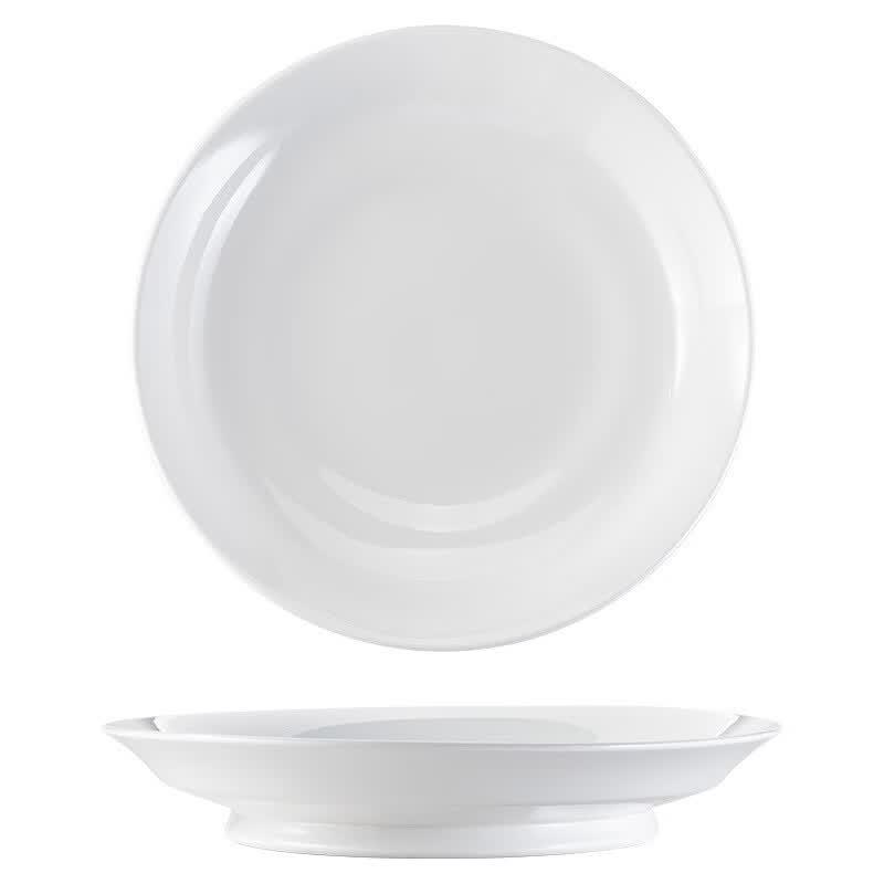 DeRuiEn Ceramic Footed Serving Plate