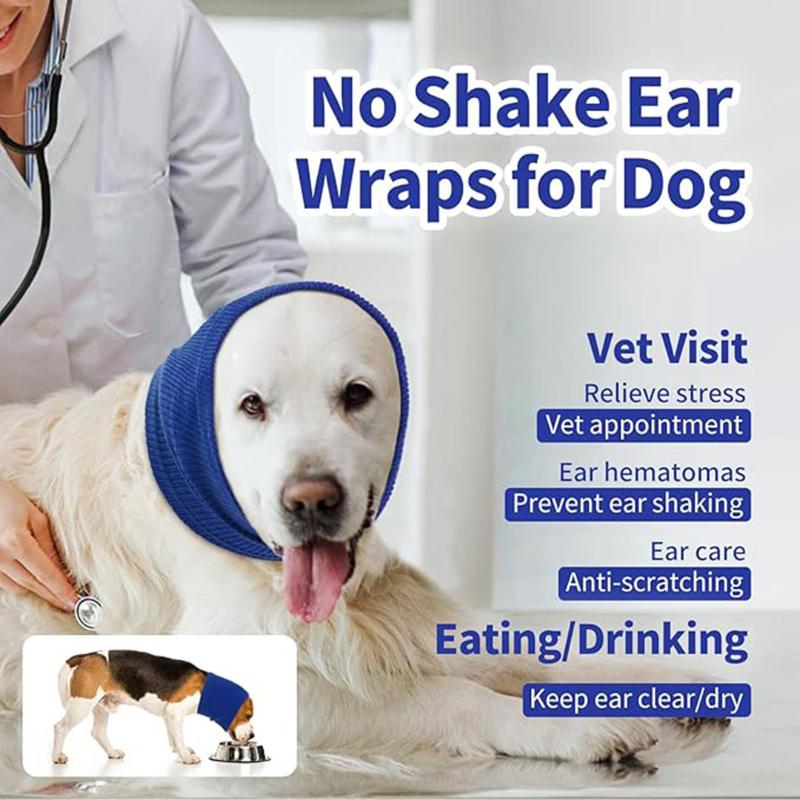 Noise Cancel Soundproof Warm Dog Grooming Earmuff Anti-Anxiety Ear Cover - For Bath Quiet Dry Pet HeadSleeve