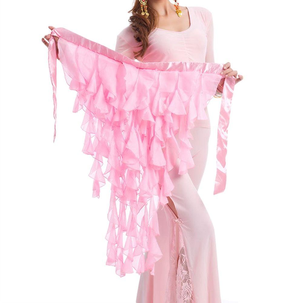 Shiny Hip Scarf Tassels Dancer Skirt Women Show Costumes