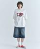 CGP Big Oversized Cgp Arch Logo Short Sleeve T-Shirt - White