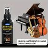 Detergente e Lucidante Premium per Strumenti Musicali-50ml con Spugna, Ideale per Strumenti a Fiato, Chitarre, Violini, Pianoforti-Lucida, Rimuove le Macchie