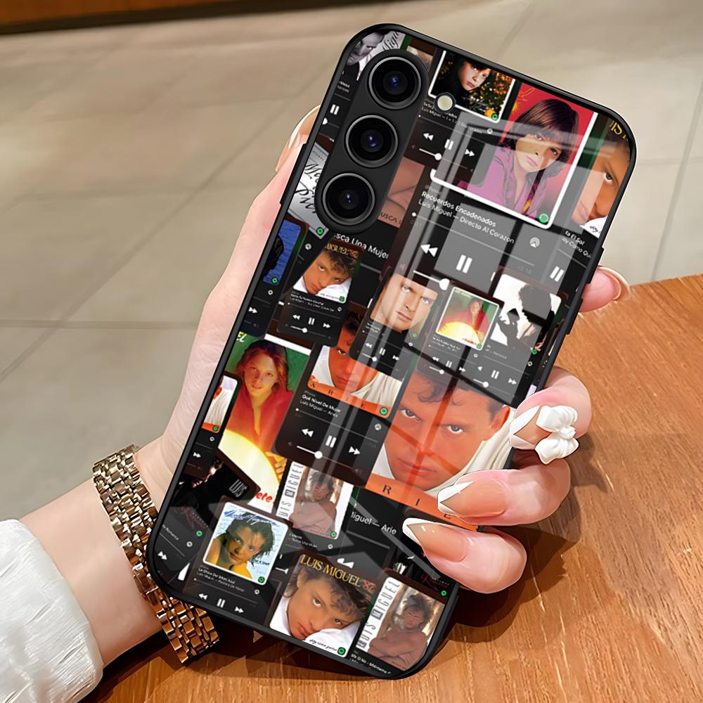 L-Luis M-Miguel 20 ANos Romanc Phone Case For Samsung S26 S25 Edge Ultra S23 S22 S21 S20 Ultra Plus S24 Fe A54 A53 A25 Glass Co