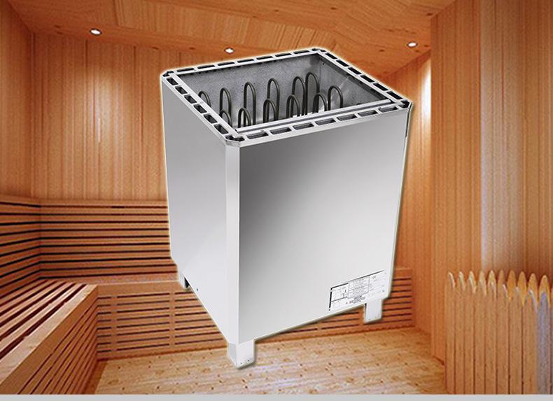 "Commercial Stainless Steel Sauna Heater with Digital Display and Stones”