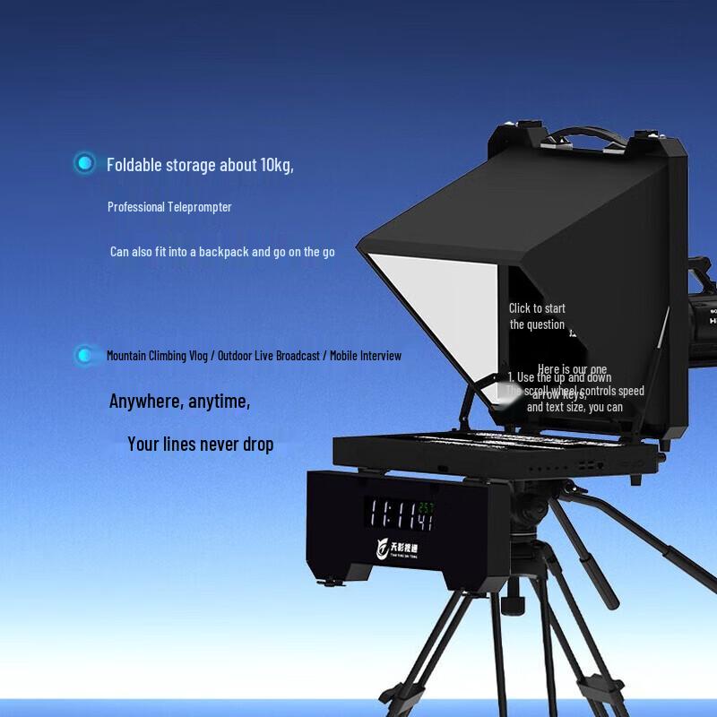 Tianying shitong Teleprompter Portátil para Transmisión en Vivo al Aire Libre