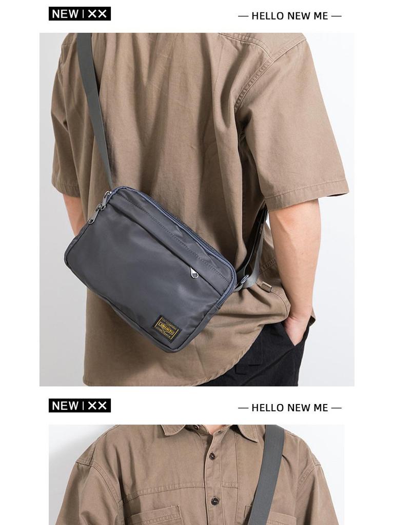 Japanese Minimalist Men's Casual Crossbody Bag - Oxford Cloth Shoulder Bag in Workwear Style
