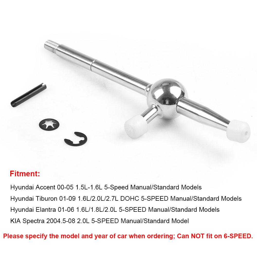 Custom Gear Shift Lever for Hyundai Accent 2000-05 & Tiburon 2001-09 5-Speed Manual