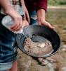 Gold Panning Pan - Dual Riffles for Easier Mining and Prospecting,Gold Pan Basin Gold Mining Pan Ergonomic Gold Panning Tools