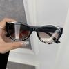 Vintage  Cat Eye Contrast Color Sunglasses Women Men Brand Gradient Sun Glasses Female Male Small Frame Retro