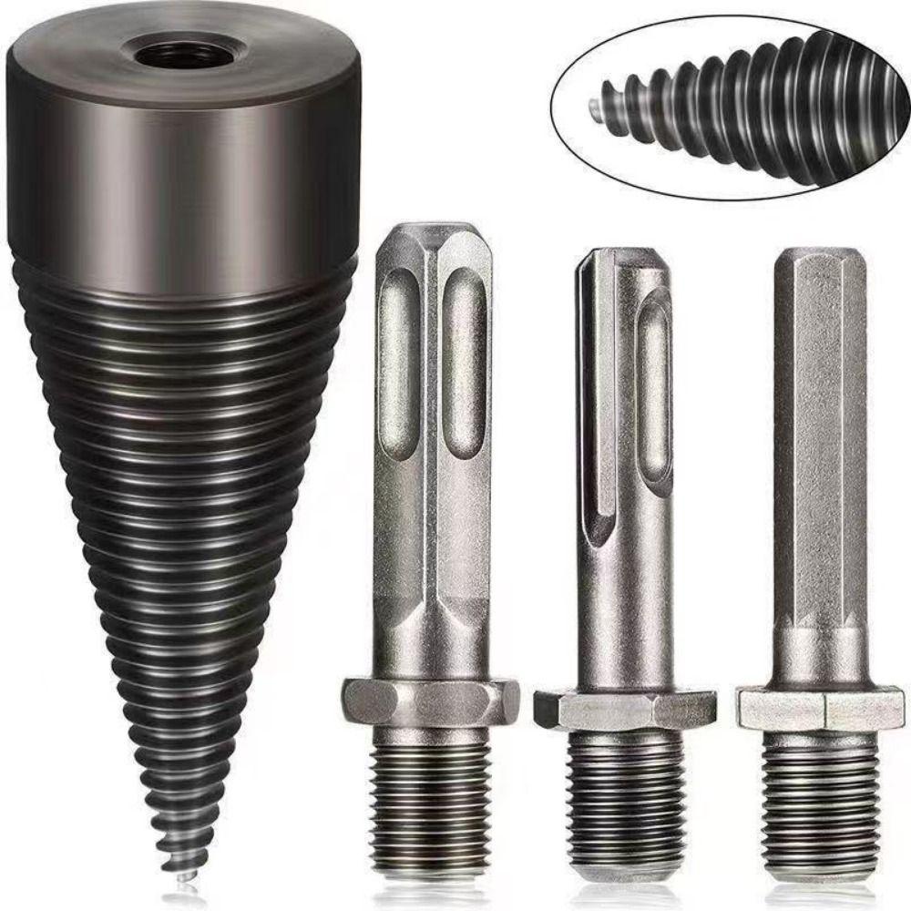 4 Stück 32mm 42mm 50mm Holzspalter Bohrer Bit Set Brennholz Spaltbohrer Handbohrmaschinen