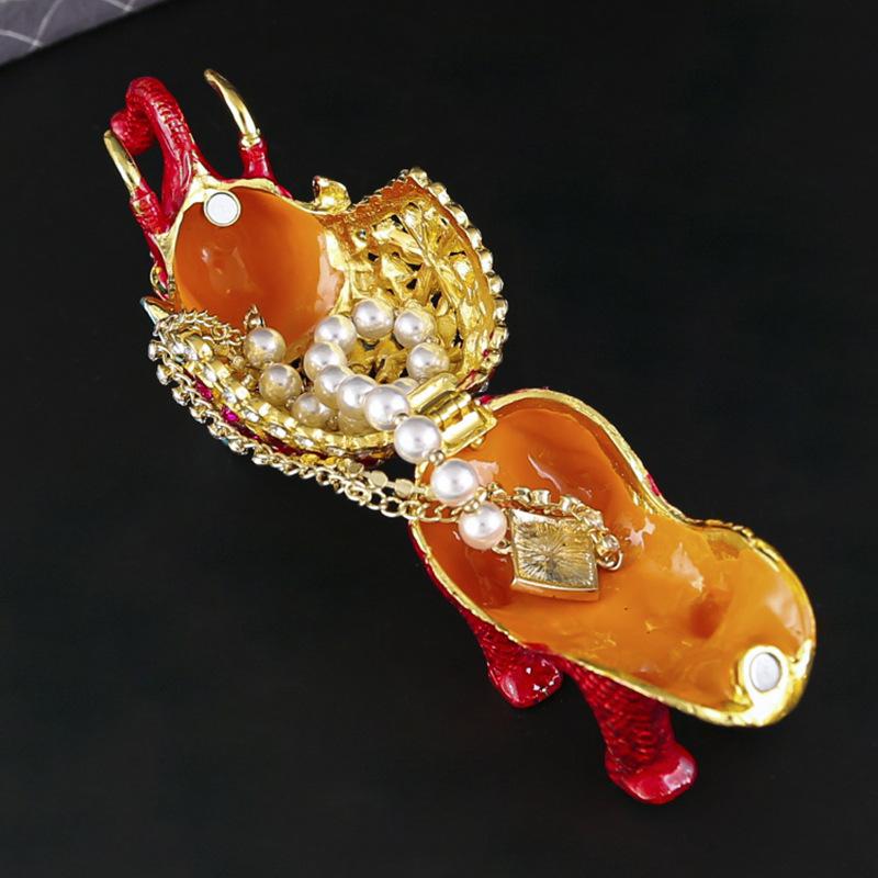 Diamond Elephant Jewelry Box Enamel Craft Storage Box Jewelry Box Wedding Gift Birthday Gift