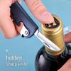 Multi-Function 4-in-1 Bottle Opener with Small Knife for Beer, Wine, and More