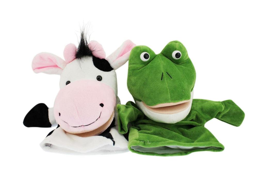 Naissant Nasissant Puppets, Frog and Cow, Set of 2