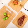 Bambus skjærebrett fortykket dobbeltsidig skjærebrett for kjøtt og grønnsaker kjøkken skjærebrett med vertikal oppbevaring anti-mugg frukt