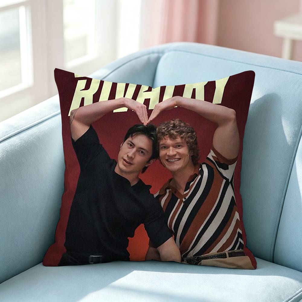 Heated Rivalry Shane Hollander IIlya Rozanovs Square DoubleSided printed Pillow Case Bedroom Bedside Pillow Sofa Cushion Cover