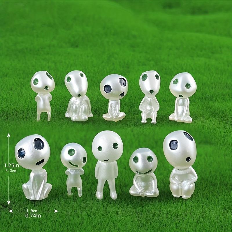 10Pcs Luminous Alien Ghost Glow In Dark Micro Garden Plants Pot Bonsai Tree Fairy Elves Garden Statue Potted Decoration