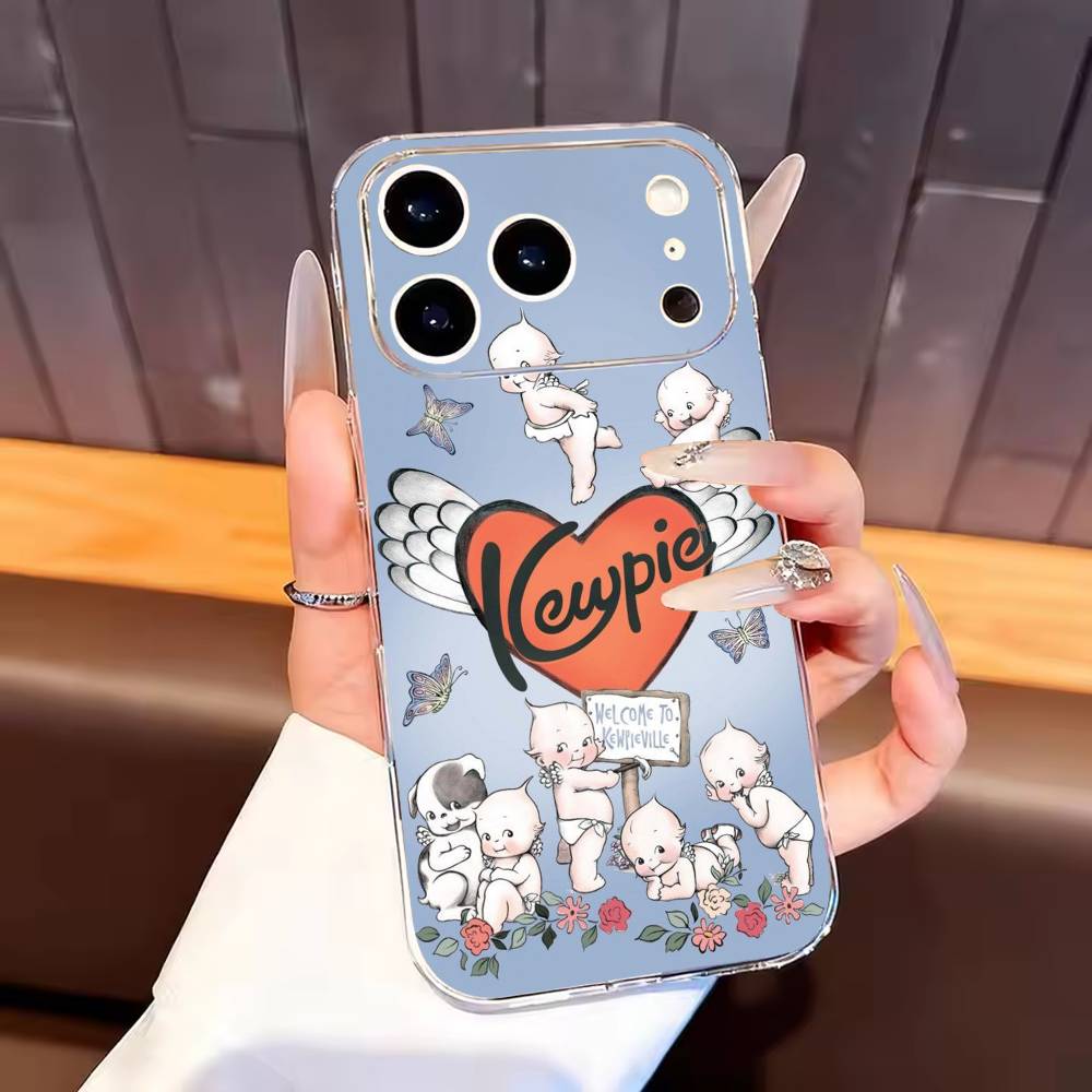 

Kewpie Cute Angel baby Phone Case For iPhone17,16,15,14,13,12,11 Plus,Pro Max Soft Transparent Cover iPhone14ProMax