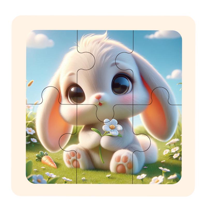 Wooden Educational Jigsaw Puzzle for Toddlers, Ages 1-5