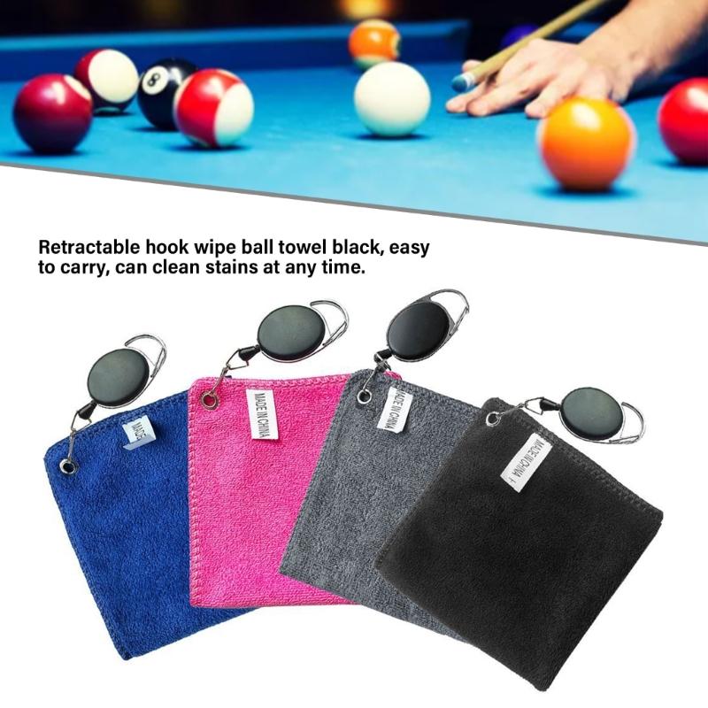 Golfs Towel for Bag, Water Absorption Cleaning Cloth Clean Towel Golfs Club Head Wipe Cloth with Portable Buckle Hook